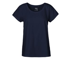 T-shirt loose fit coton bio F | T-shirt personnalisé Navy