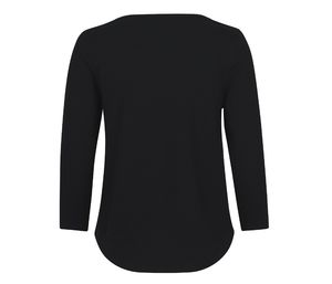 T-shirt 3/4 coton bio F | T-shirt personnalisé Black 1