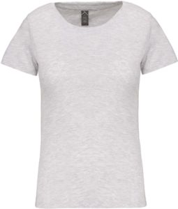 T-shirt col rond bio F | T-shirt publicitaire Ash heather 