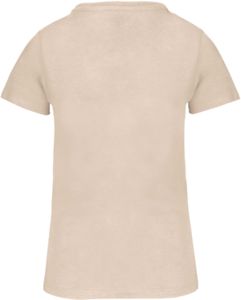 T-shirt col rond bio F | T-shirt publicitaire Light sand 1