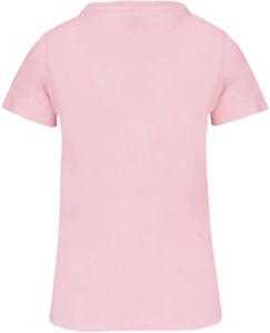 T-shirt col rond bio F | T-shirt publicitaire Pale pink 1