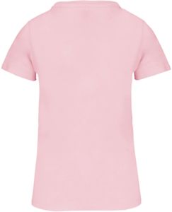 T-shirt col rond bio F | T-shirt publicitaire Pale pink 1