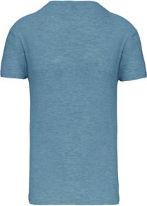 T-shirt col rond bio H | T-shirt publicitaire Cloudy blue heather 1