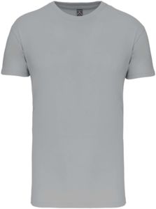 T-shirt col rond bio H | T-shirt publicitaire Snow grey