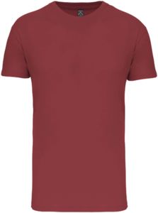 T-shirt col rond bio H | T-shirt publicitaire Terracotta red