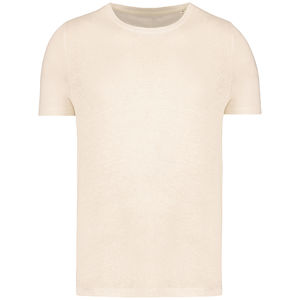 T-shirt lin col rond H | T-shirt publicitaire Ivory