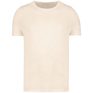 T-shirt lin col rond H | T-shirt publicitaire Ivory 9