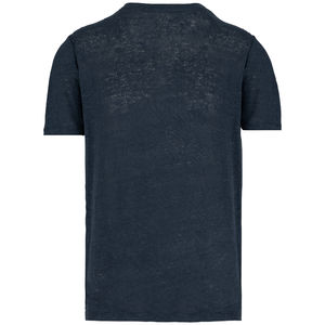 T-shirt lin col rond H | T-shirt publicitaire Navy Blue 2