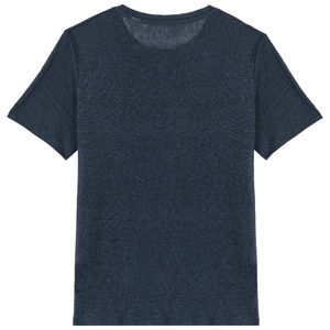 T-shirt lin col rond H | T-shirt publicitaire Navy Blue 8