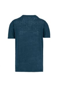 T-shirt lin col rond H | T-shirt publicitaire Peacock blue 2