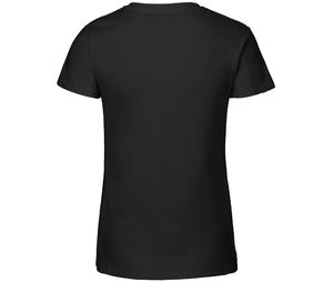 T-shirt col v coton bio F | T-shirt publicitaire Black 1