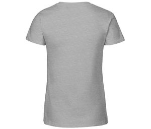 T-shirt col v coton bio F | T-shirt publicitaire Sport Grey 1