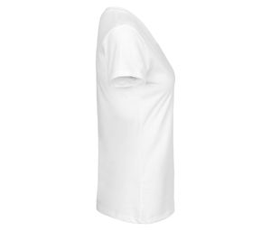 T-shirt col v coton bio F | T-shirt publicitaire White 2