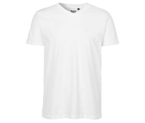 T-shirt col v coton bio H | T-shirt publicitaire White