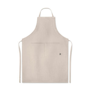 Tablier ajustable 2 poches | Tablier de cuisine personnalisé Beige