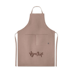 Tablier ajustable 2 poches | Tablier de cuisine personnalisé Brown 1