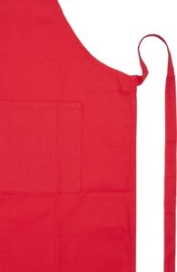 Tablier coton bio | Tablier personnalisable Rouge 3