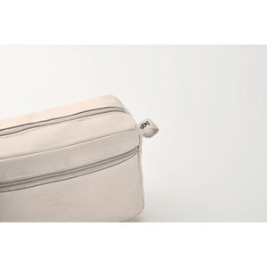 Trousse chanvre | Trousse de toilette personnalisée Beige 1