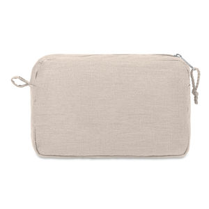 Trousse chanvre | Trousse de toilette personnalisée Beige 2