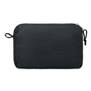 Trousse chanvre | Trousse de toilette personnalisée Black 1