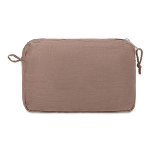 Trousse chanvre | Trousse de toilette personnalisée Brown 1