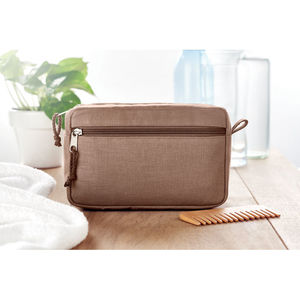 Trousse chanvre | Trousse de toilette personnalisée Brown 2