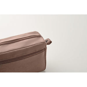 Trousse chanvre | Trousse de toilette personnalisée Brown 3