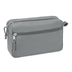 Trousse chanvre | Trousse de toilette personnalisée Grey