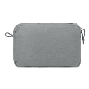 Trousse chanvre | Trousse de toilette personnalisée Grey 1