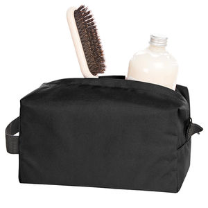 Trousse toilette recyclée | Trousse de toilette personnalisée Noir 1