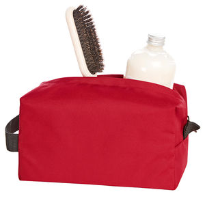 Trousse toilette recyclée | Trousse de toilette personnalisée Rouge 1