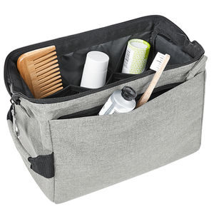 Trousse toilette Halfar | Trousse de toilette publicitaire Gris mélangé 2