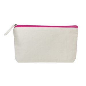 Trousse en coton bio | Trousse de voyage publicitaire Rose