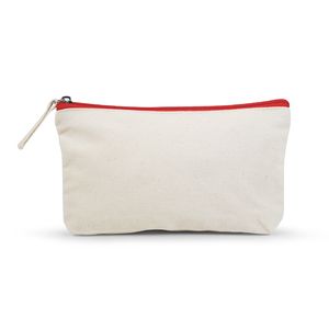 Trousse en coton bio | Trousse de voyage publicitaire Rouge