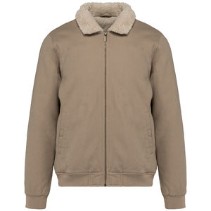 Veste coton bio col sherpa | Veste publicitaire Wet sand 3